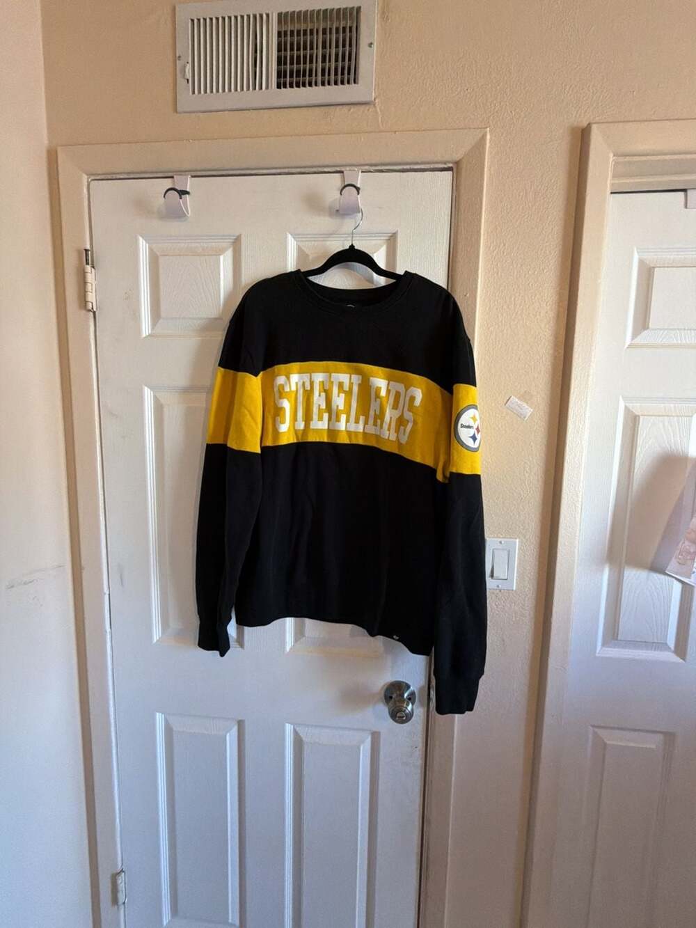 47 Brand Pittsburgh Steelers Interstate Throwback Crew Sweatshirt